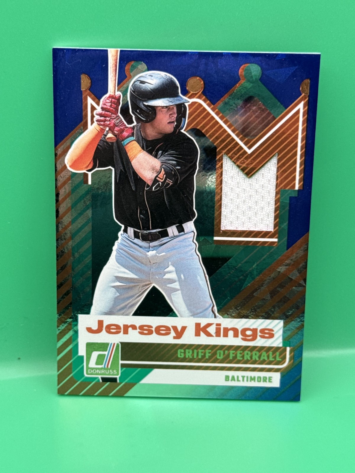 2025 Panini Donruss - Jersey Kings Griff O’Ferrall #JK-GO Blue Ice (MEM, RC)