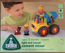 ELC Betonmischer Kleinkind-Spielzeug mit Licht & Sound ab 12 Monaten