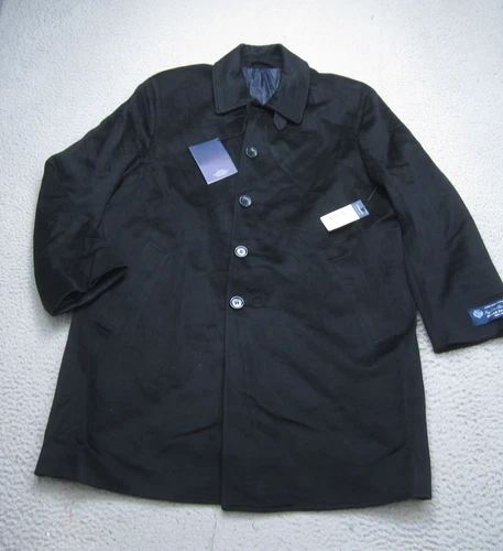 Daniel Cremieux Jacket Mens 40 Black Wool Loro Piana Storm System Coat Preppy - product listing photo