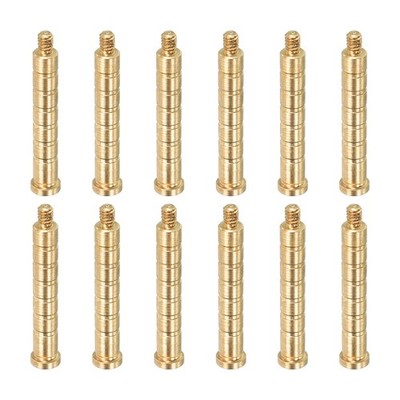 100 Grain Archery Arrow Insert 0.244 Inch Brass Arrow Weight Bolt 12pcs