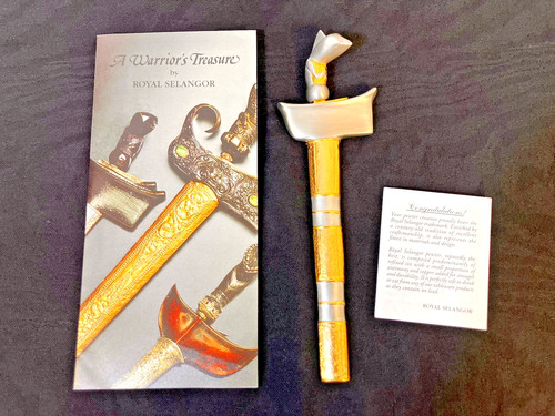 Royal Selangor Pewter Warrior's Treasure Keris Semenanjung Letter Opener