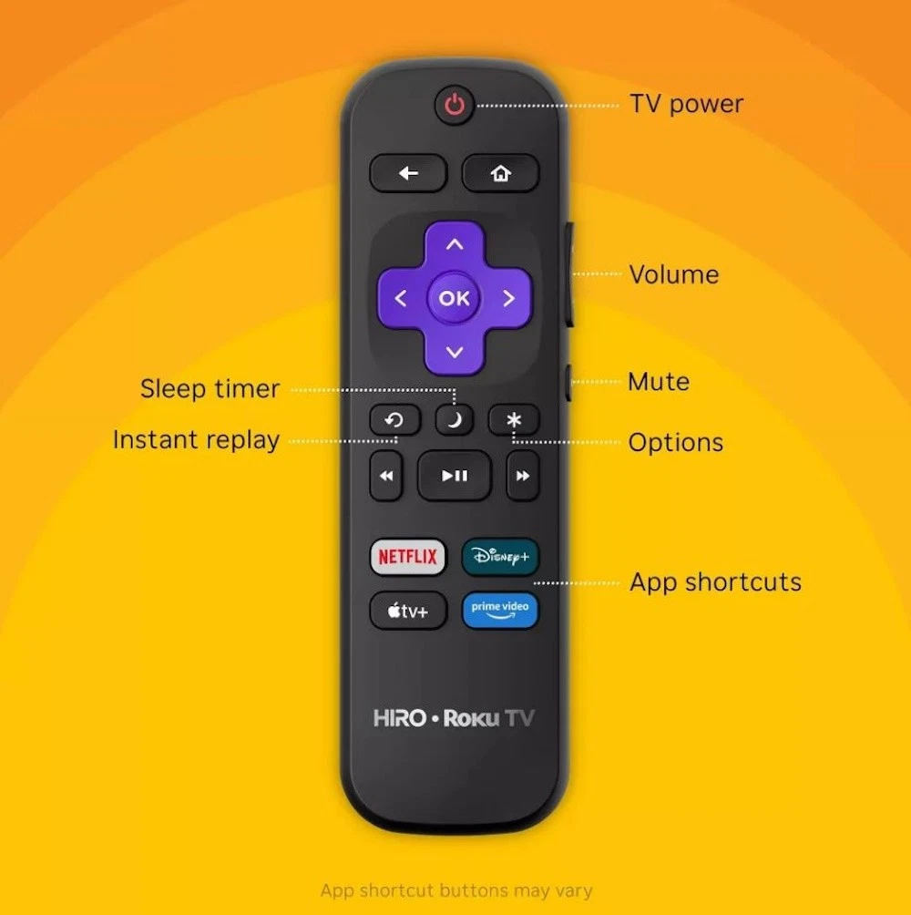 Hiro 32" 720p HD Smart TV Flat Screen LED Television with Roku TV and Dolby Audi