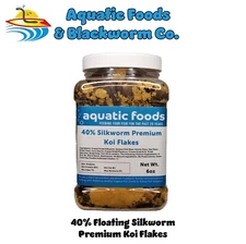 40% Silkworm Premium Koi Flakes for Koi, Pond Fish & Tropical Fish. AF JAR