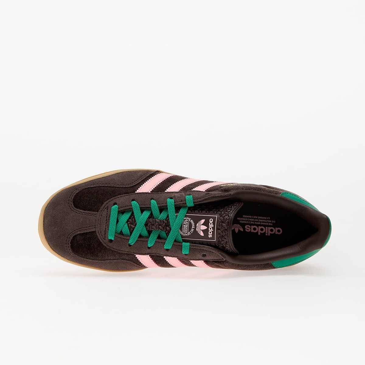 W Adidas Originals Gazelle Brown Velvet Pink JI2714 Womens W Adidas Originals Gazelle Brown Velvet Pink JI2714 Womens
