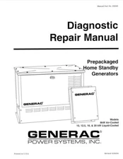 GENERAC AIR CLD 8KW & LIQUID CLD 1.2L 12.5KW,16KW,20KW DIAGNOSTIC REPAIR MANUAL