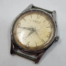 Vintage Croton Manual Wind Mens Watch - Parts Repair - Runs But No Guarantee