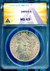 1899-O $1 Silver Morgan Dollar MS 63 ANACS # 7830173 + Bonus