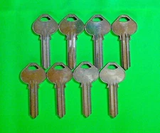 CORBIN RUSSWIN ORIGINAL KEY BLANKS   H5   6 PIN, LOT OF (8),  LOCKSMITH, NO LOGO