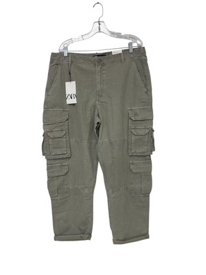 HOT Zara Cargo Pants Zara CalÃ§as Masculinas Zara Mens Cargo