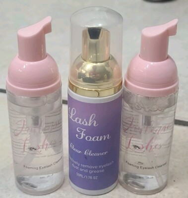 Lot of 3 Eye Lash FOAM  Cleanser  EYELASHES CLEANSER 2 OZ EA