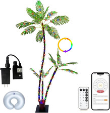 6FT LED Lighted Palm Tree with Remote - Perfect for Tiki Bars  Patios