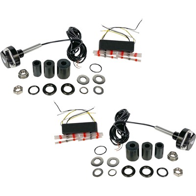Custom Dynamics Handlebar End Dual LED Lights - Universal CD-BAR-END-AW-B