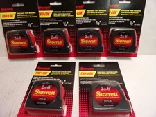 6-STARRETT  #CH12-2ME9   2m/6'.   Tru-Lok.  Duel Tape Measures   6-per box   NEW