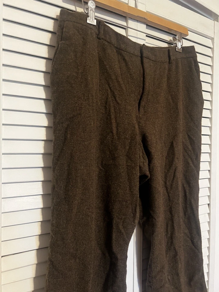 Pantalones para mujer LAUREN RALPH LAUREN talla grande 20W tiro alto 100 % lana a cuadros LEER Foto 2 de 4