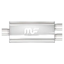MagnaFlow Straight-Through Performance Muffler; 2.25in. Center/Dual; 5x14x8 Body