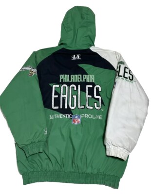 NFL Eagles ナイロン ダウン ジャケット Unisex Black Philadelphia Eagles Speedway Nylon Full-Zip Jacket