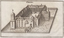 Ottweiler Saar Original Kupferstich Merian 1645