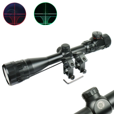 3-9x40 AOEG Hunting Rifle Scope Red Green Dual illuminated Optical Gun Scope