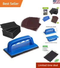 31-Piece Griddle Cleaning Kit: Professional Grill Care with Holder & Screens