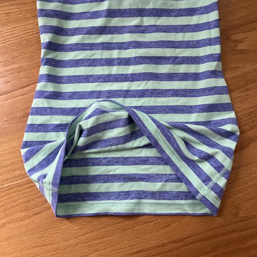 Ivivva Size 14 Green And Purple Striped Y Tank - Picture 2 of 6