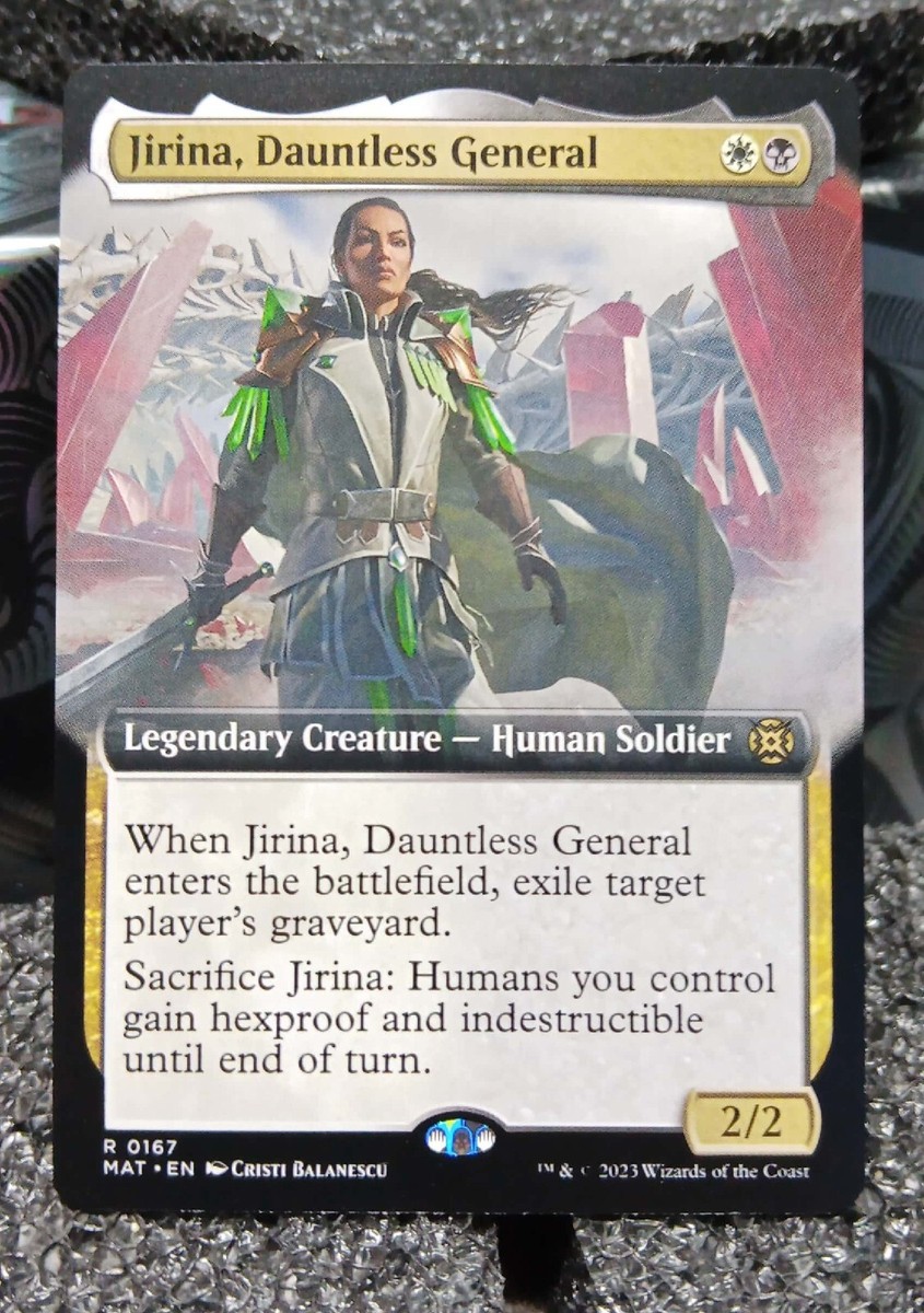 MTG レアカード 色々 MTG Jirina, Dauntless General 167 Borderless MOM: The Aftermath
