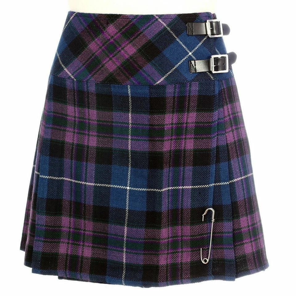 TARTANCITY Mini Skirt Free Kilt Pin Sizes 6-22UK Pride of Scotland Ladies Billie Kilt
