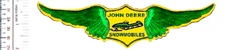Snowmobile John Deere Snowmobiles Wing 1970s Moline Patch No Tariff