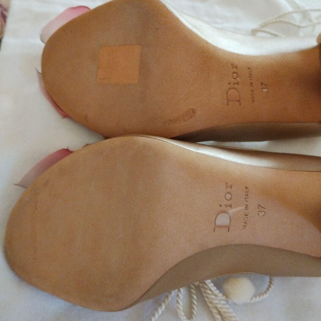 Christian Dior Vintage Sandals Heels Shoes Size 37 US7 Christian Dior Vintage Sandals Heels Shoes Size 37 US7