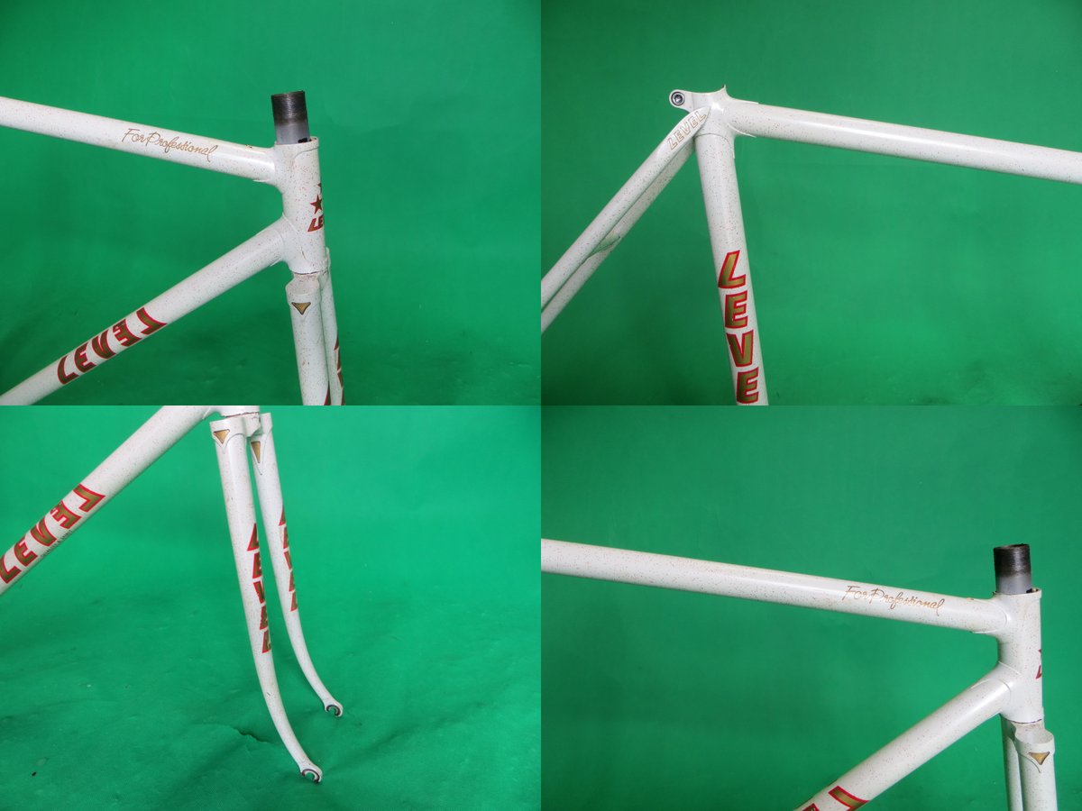 Level White NJS Approved Keirin Frame Set Track Bike Fixed Level White NJS Approved Keirin Frame Set Track Bike Fixed