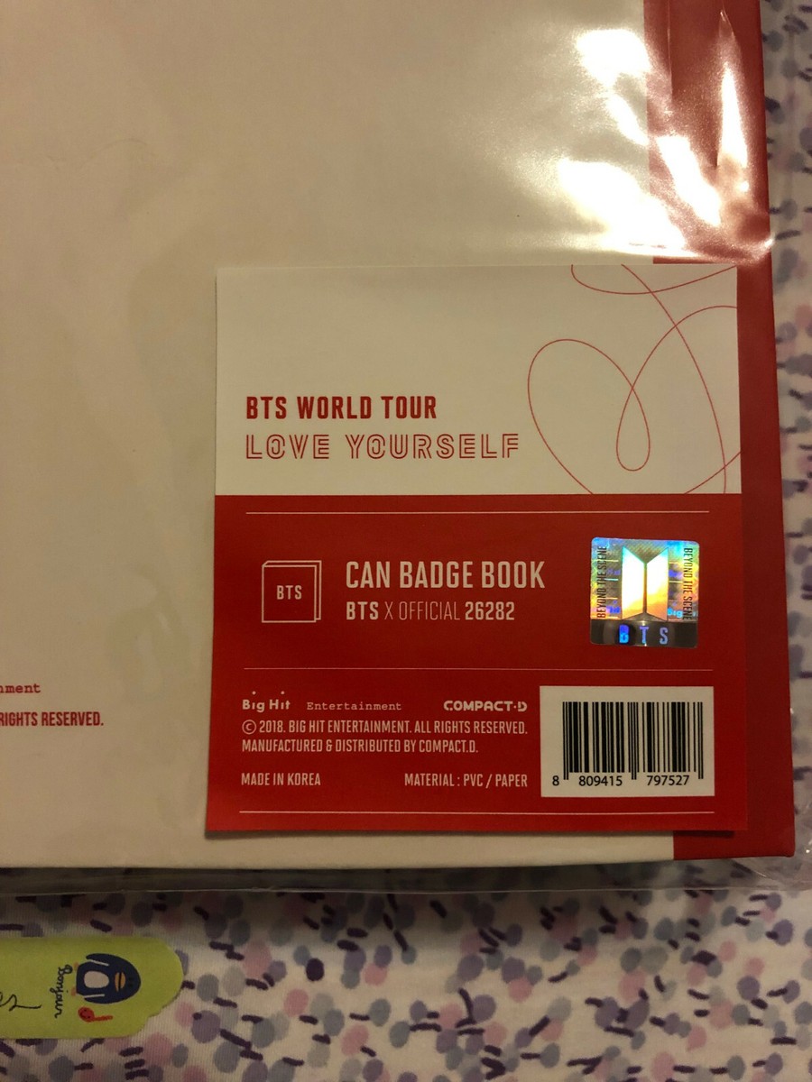 【SALE】BTS LOVEYOURSELF CAN BADGE BOOK BTS BTS Loveyourself can badge book | eBay