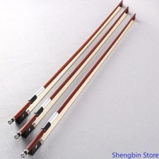 Straight Brazilwood Violin Bow 1/4, 1/8, 1/10 with Horsehair, Perfect Balance