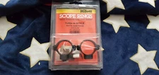 MILLETT BLACK STEEL RINGS SCOPE Medium Turn-In Rings 30mm Model SR00705 Matte