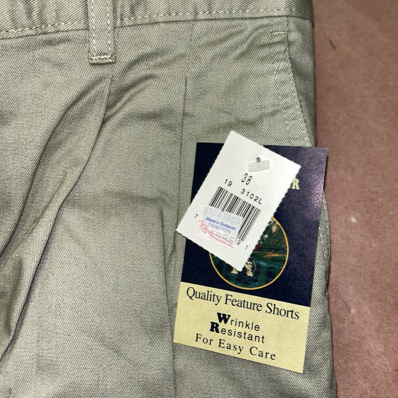 Pantaloncini vintage anni '90 Salomon River Traders Deadstock nuovi con etichette taglia 38