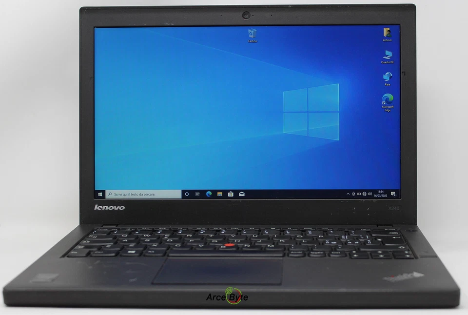 NOTEBOOK LENOVO THINKPAD X240 CORE i5 12" PC PORTATILE SSD 120GB RAM 8GB W10 - Immagine 4 di 4