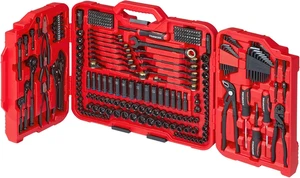 312-Piece Ensemble d'outils de mécanique SAE/Métrique – Remplacement compatible