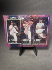 2026 Topps Series 1 American League Win Leaders Pink Sand Glitter Fried Crochet