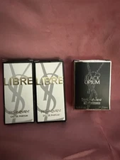 YSL LIBRE EAU DE PARFUM LOT(2) + BLAVK OPIUM EFP 7.5 ML - Mini Bundle ; NEw!