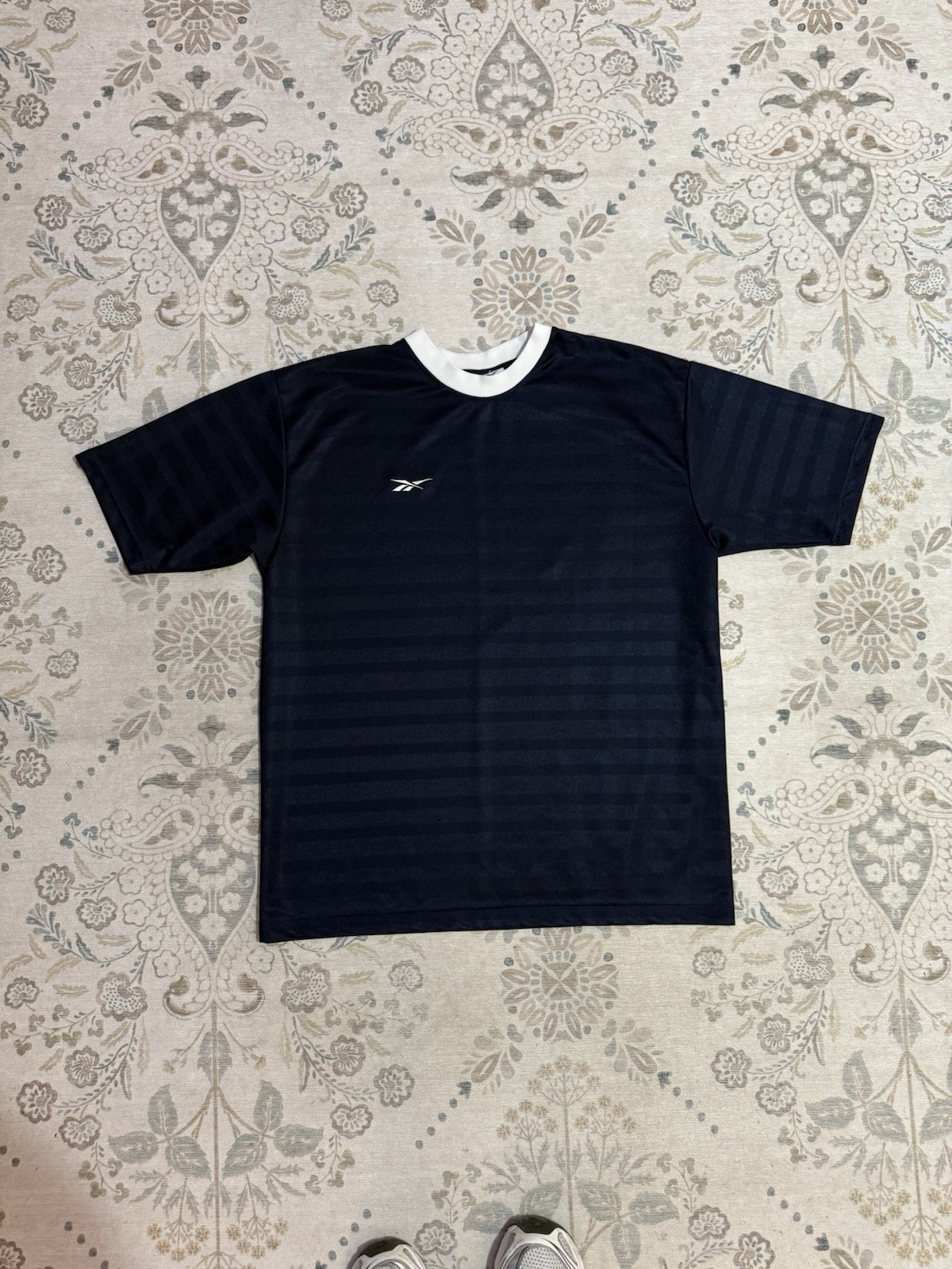 Vintage Y2K Reebok Striped Soccer Jersey Blokecore Kit Size Large
