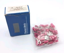 Pkg/92 Thomas & Betts Sta-Kon 18RA-8F Locking Fork Terminal Connector Electric