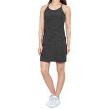 Kyodan Active Gray Heathered Jersey Dress w/ Built-In Bra & Shorts size M New!