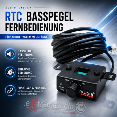 Audio System RTC Basspegel Fernbedienung für Audio System Verstärker