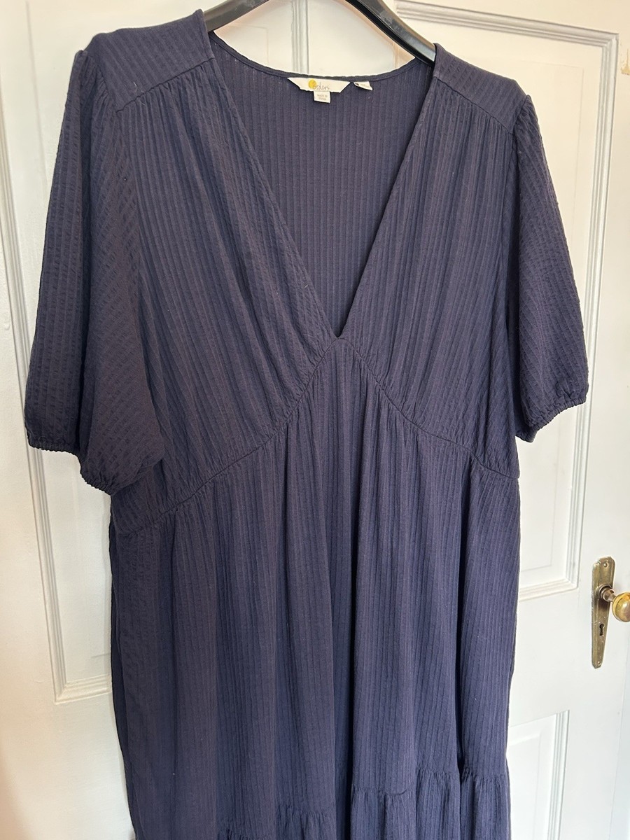 boden jersey seersucker dress Boden Tiered Jersey Seersucker Dress In Rose Violet