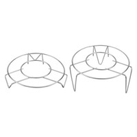 "2 StüCk Dampfgestell 5,3\" Dm Edelstahl Untersetzer Dampfkorb(1,2\"/2,6\" Hoch)"