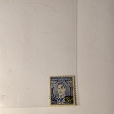 1942 King George VI 3 1/2  Blue die I. white wattle's CofA Wmk MVLH Imprint  