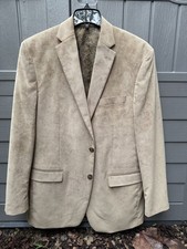 Lauren Ralph Lauren Men s 42L Tan Brown Corduroy Blazer Wale Academia Professor