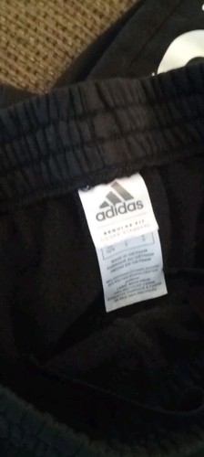 Adidas Youth Black Joggers Size 14/16 - Picture 3 of 3