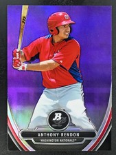 2013 Bowman Platinum #BPCP25 Anthony Rendon Prospects Purple Refractor
