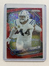 2025 Panini Prizm Zaire Franklin Red Sparkle SSP Colts #91 Rare
