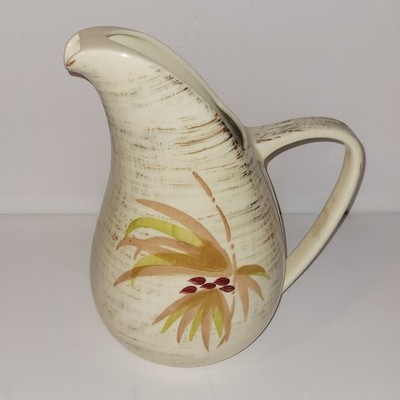 Pitcher Vernon Kilns Vernonware Vintage Trade Winds Hand Painted California USA