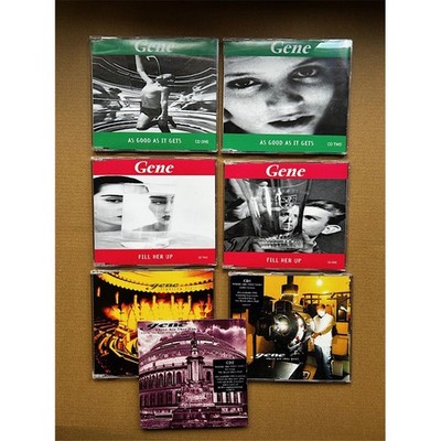 GENE -7 x CD singles -where are they/fill her up/as good as it gets/fighting fit